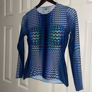 Marine Serre Second Skin Moon Skin Fish Top Large